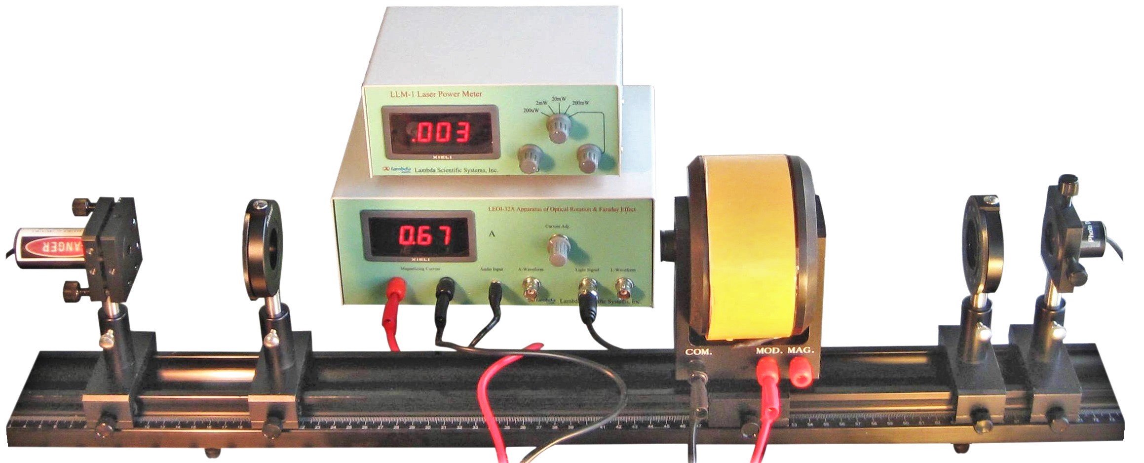Physics Experiment LEOI32A Apparatus of Optical Rotation and Faraday Effect