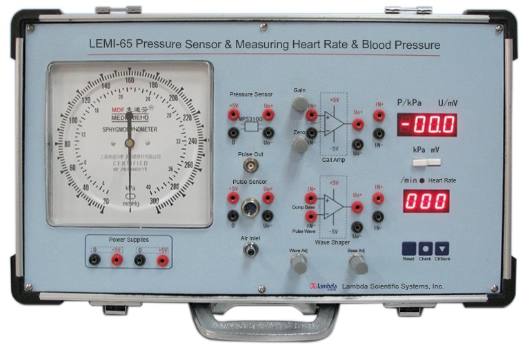 LEMI-65 Pressure Sensor and Measurement of Heart Rate & Blood Pressure